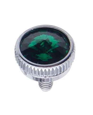 UP21768-6mm CB Mounting Bolt With Green Crystal (2-Pack)