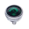 UP21768-6mm CB Mounting Bolt With Green Crystal (2-Pack)
