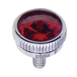 UP21770-6mm CB Mounting Bolt With Red Crystal (2-Pack)