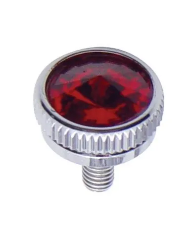 UP21770-6mm CB Mounting Bolt With Red Crystal (2-Pack)