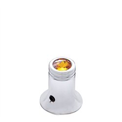 UP21778-CB Channel Knob - Amber Crystal