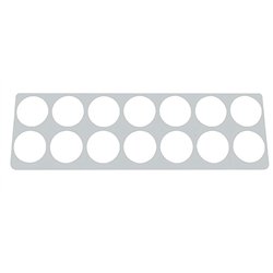 UP21812-2006+ Kenworth Stainless Right Gauge Dash Panel Trim - 14 Holes