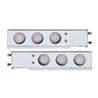 UP22237-3-3/4" Bolt Pattern Deluxe Stainless Spring Loaded Light Bar With 6X 4" Light Cutouts (Pair)