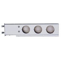 UP22300-3-3/4" Bolt Pattern 430 SS Spring Loaded Light Bar With Three 4" Light Cutouts (Pair)