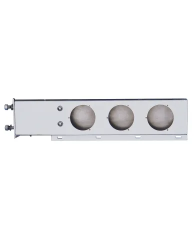 UP22300-3-3/4" Bolt Pattern 430 SS Spring Loaded Light Bar With Three 4" Light Cutouts (Pair)