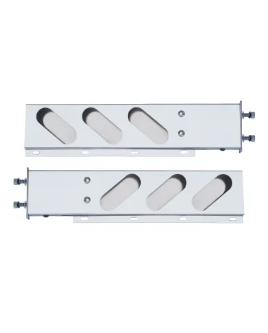 UP22303-3-3/4" Bolt Pattern Stainless Spring Loaded Light Bar With 6X Oval Light Cutouts (Pair)