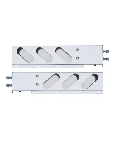 UP22304-2.5" Bolt Pattern Stainless Spring Loaded Light Bar With 6X Oval Light Cutouts (Pair)