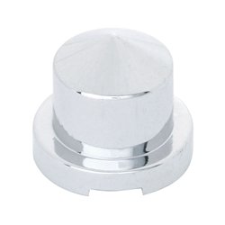 UP10077-7/16" X 3/4" Chrome Plastic Pointed Nut Cover - Push-On