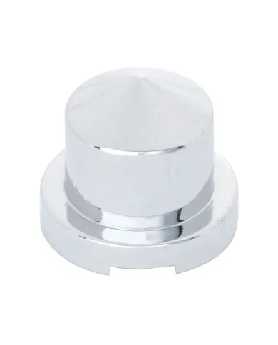 UP10077-7/16" X 3/4" Chrome Plastic Pointed Nut Cover - Push-On