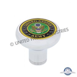 UP22961-Deluxe Military Medallion Air Valve Knobs - Army