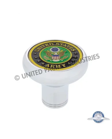 UP22961-Deluxe Military Medallion Air Valve Knobs - Army