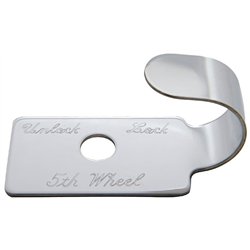 UP23002-1-Peterbilt 379 Stainless Switch Guard Without Holding Nut - Fifth Wheel
