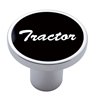 UP23010-Aluminum Screw-On Air Valve Knob With Tractor Script Sticker - Black Sticker
