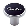 UP23017-Aluminum Screw-On Air Valve Knob With Trailer Script Sticker - Black Sticker