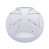 UP23056B-Chrome Iron Cross Air Valve Knob Cover (Bulk)