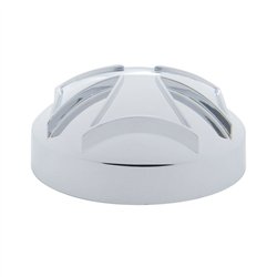 UP23056B-Chrome Iron Cross Air Valve Knob Cover (Bulk)