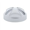 UP23056B-Chrome Iron Cross Air Valve Knob Cover (Bulk)