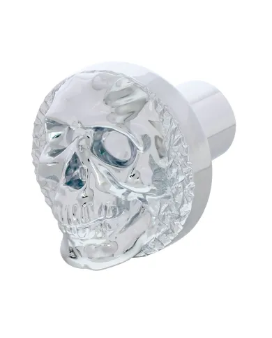 UP23058-Skull Air Valve Knob - Chrome