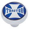 UP23167-"Tractor" Deluxe Air Valve Knob - Blue Maltese Cross Sticker