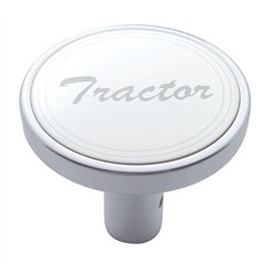 UP23178-"Tractor" Long Air Valve Knob - Stainless Plaque With Cursive Script