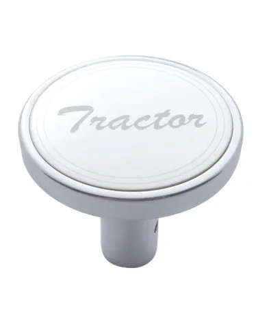 UP23178-"Tractor" Long Air Valve Knob - Stainless Plaque With Cursive Script