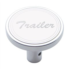 UP23179-"Trailer" Long Air Valve Knob - Stainless Plaque With Cursive Script