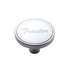 UP23181-"Tractor" Short Air Valve Knob - Stainless Plaque With Cursive Script