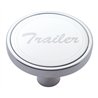 UP23182-"Trailer" Short Air Valve Knob - Stainless Plaque With Cursive Script