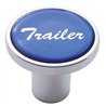 UP23230-Aluminum Screw-On Air Valve Knob With Glossy Trailer Script Sticker - Blue Sticker