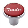 UP23233-Aluminum Screw-On Air Valve Knob With Glossy Trailer Script Sticker - Red Sticker