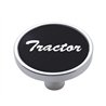 UP23264-"Tractor" Short Air Valve Knob - Black Aluminum Sticker