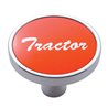 UP23268-"Tractor" Short Air Valve Knob - Red Aluminum Sticker