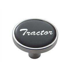UP23288-"Tractor" Short Air Valve Knob - Black Glossy Sticker