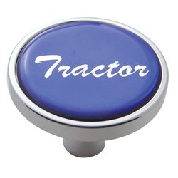 UP23289-"Tractor" Short Air Valve Knob - Blue Glossy Sticker