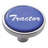 UP23289-"Tractor" Short Air Valve Knob - Blue Glossy Sticker