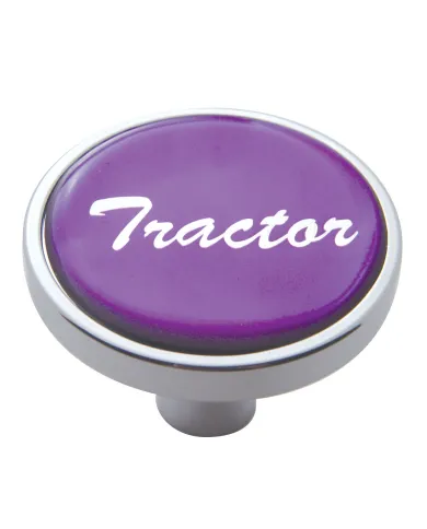 UP23291-"Tractor" Short Air Valve Knob - Purple Glossy Sticker