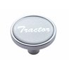 UP23293-"Tractor" Short Air Valve Knob - Silver Glossy Sticker