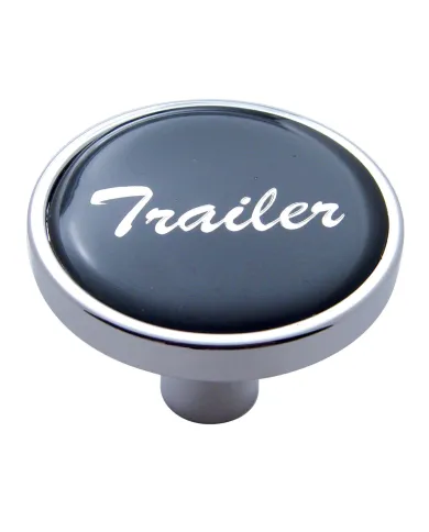 UP23296-"Trailer" Short Air Valve Knob - Black Glossy Sticker