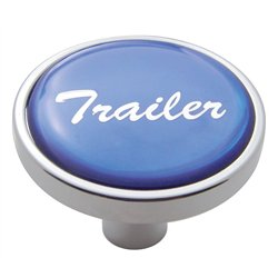 UP23297-"Trailer" Short Air Valve Knob - Blue Glossy Sticker