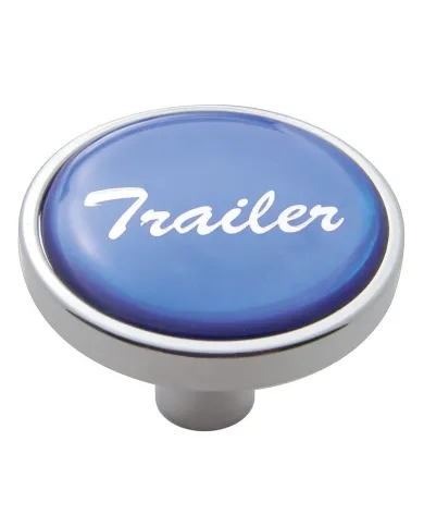 UP23297-"Trailer" Short Air Valve Knob - Blue Glossy Sticker