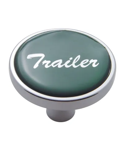 UP23298-"Trailer" Short Air Valve Knob - Green Glossy Sticker