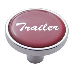 UP23300-"Trailer" Short Air Valve Knob - Red Glossy Sticker