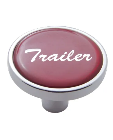 UP23300-"Trailer" Short Air Valve Knob - Red Glossy Sticker