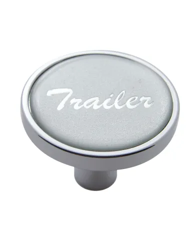 UP23301-"Trailer" Short Air Valve Knob - Silver Glossy Sticker
