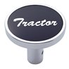 UP23310-"Tractor" Long Air Valve Knob - Black Aluminum Sticker