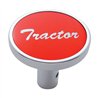 UP23314-"Tractor" Long Air Valve Knob - Red Aluminum Sticker