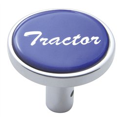 UP23335-"Tractor" Long Air Valve Knob - Blue Glossy Sticker