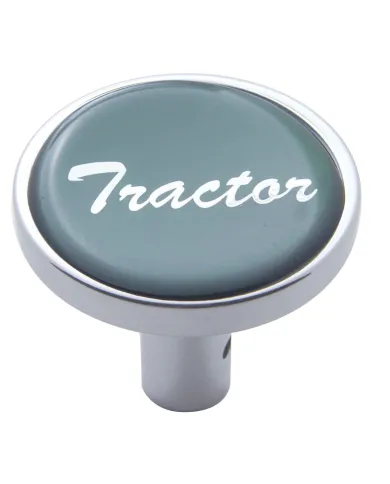 UP23336-"Tractor" Long Air Valve Knob - Green Glossy Sticker