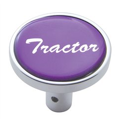 UP23337-"Tractor" Long Air Valve Knob - Purple Glossy Sticker