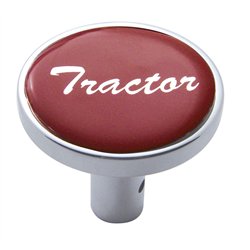 UP23338-"Tractor" Long Air Valve Knob - Red Glossy Sticker